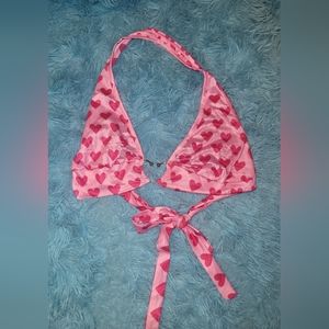 Shein size large (usa 10-12) heart tie top